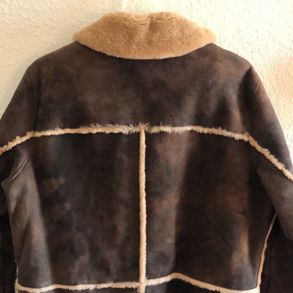 COLE HAAN REAL FUR LAMB LEATHER JACKET COAT/NWT - Picture 13 of 16